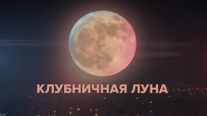 «Клубничное» суперлуние: редкое астрономическое явление попало на видео