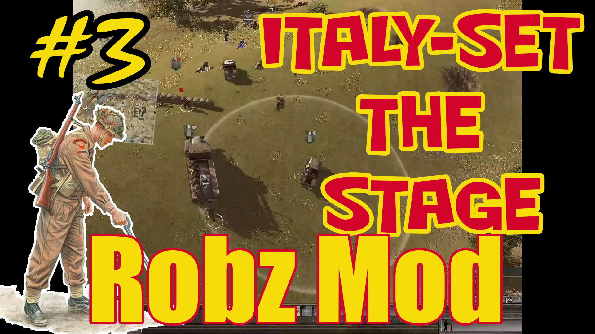 Прохождение Robz Realism Mod (В Тылу Врага Штурм 2) - #3 - [Anzac] - Italy-Set the stage