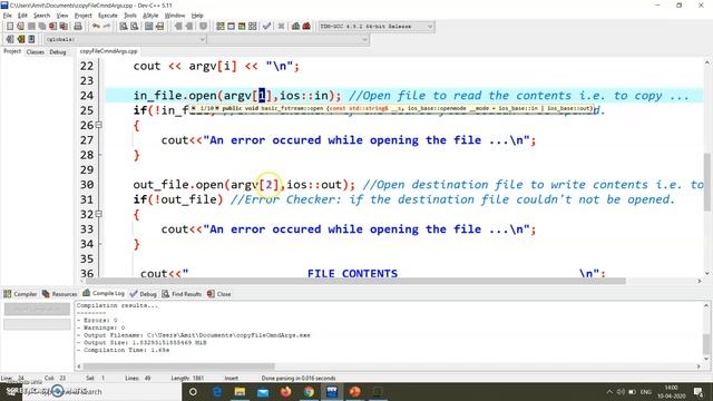 Command Line Arguments in C++ - Part IV