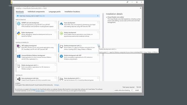 How to Install Visual Studio 2019 for C++ Development (Windows) смотреть онлайн
