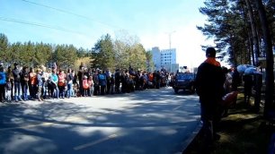 День победы парад ретро автомобилей в Прокопьевске