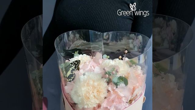 Букет в коробке сердце с бабочкой смотреть онлайн