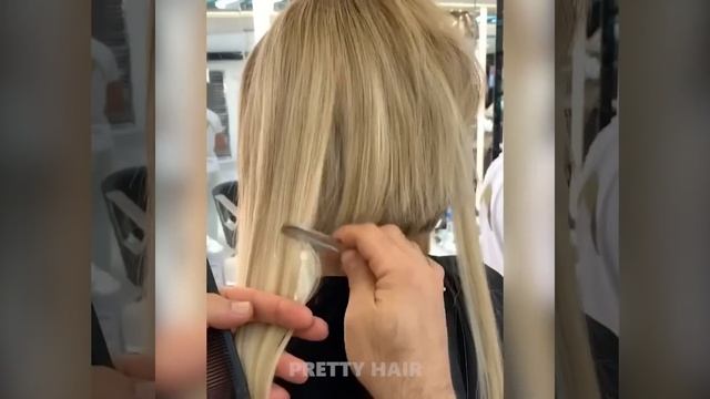 Top Short Bob Hairstyle Tutorial | Medium Haircut For Women | Pretty Hair смотреть онлайн