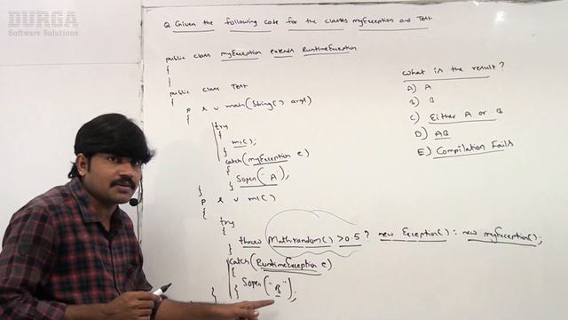 Java Exception Handling || Q9. Exception Handling Practice Questions & Explanation || by Durga смотреть онлайн