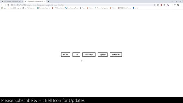 CSS Animated Tooltip Hover Effect | csPoint web designing tutorials