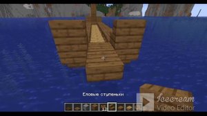 корабль викингов (драккар) в майнкрафт