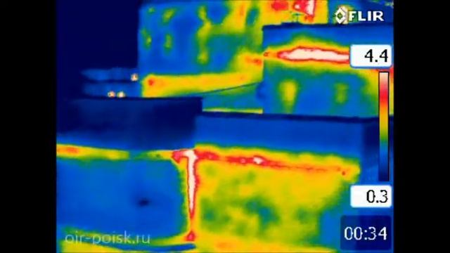 Тепловизионная съемка здания (без измерений) смотреть онлайн