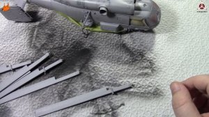 Четвертая часть сборки модели вертолета "Ка-27" фирмы Hobby Boss в 1/48 масштабе.