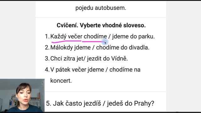 Чешский язык онлайн: "короткие" и "длинные" глаголы движения смотреть онлайн