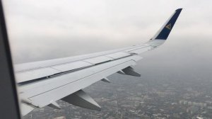 Перелет Актау-Алматы. Посадка в Алматы. Авиакомпания Air Astana. Airbus A321neo. 24.10.2022