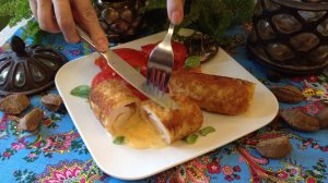 Котлеты кордон блю (chicken cordon bleu)