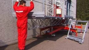 Scanclimber SC1000 mast climbing work platform - easy assembly and transportation