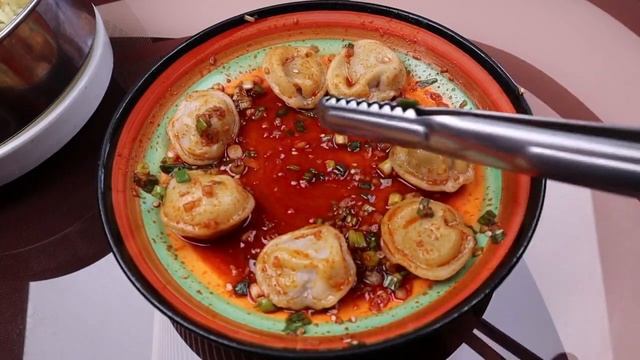 Вареные Пельмени с Острым и Жареные Пельмени в Соевом Соусе Рецепт Two Kinds of Dumpling Recipe