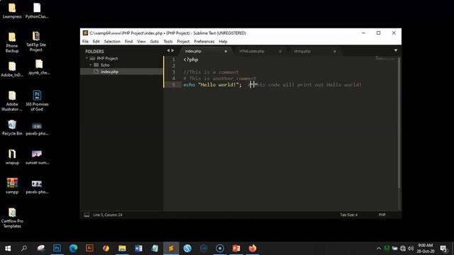 How to use comments in PHP смотреть онлайн