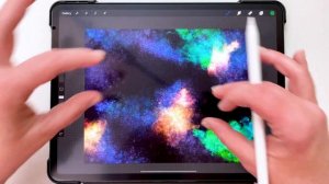 Creating a Galaxy Scene in Procreate | Digital Galaxy Brushes | Space Art | Drawing a Galaxy