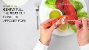 Как правильно есть лобстера