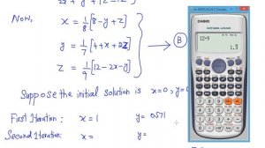 Jacobi Iterative Method Concept+Example(Lecture 01) in Hindi