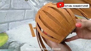DIY?СУПЕР ИДЕЯ ДЕКОРА СТЕКЛЯННОЙ БУТЫЛКИ ВЕРЕВКОЙ И БУМАГОЙ?Взяла бумагу и преобразила бутылочку?
