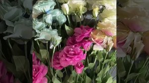 China Silk Flowers Artificial 4-heads Lisianthus Flowers for Sale