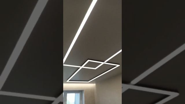 Светодиодные линии в форме прямоугольника. смотреть онлайн