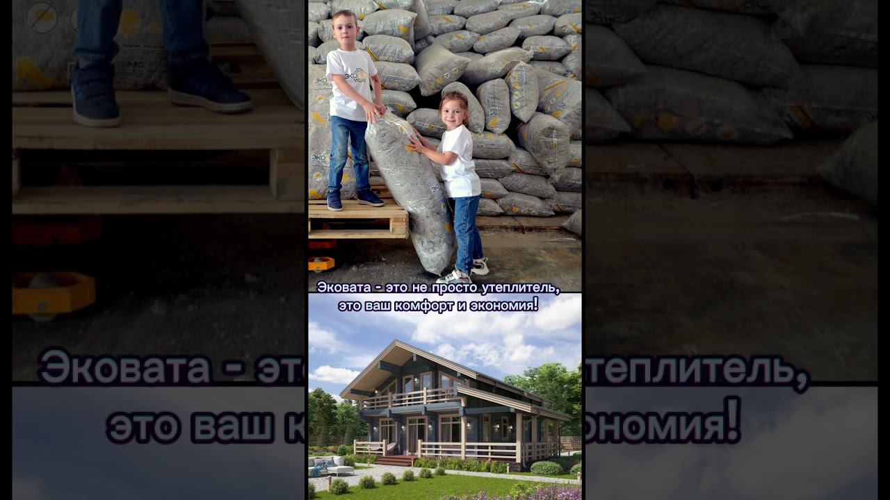 Сделайте выбор в пользу эковаты Эколюкс #эковата #утеплениеэковатой #утеплительдлядома