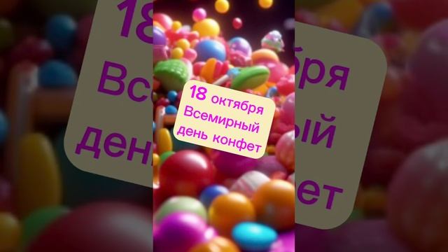 Какой сегодня праздник? 18 октября – Всемирный день конфет