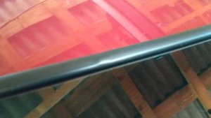 Защита кромки лобового стекла. Стрелка 11. VW Polo Sedan.