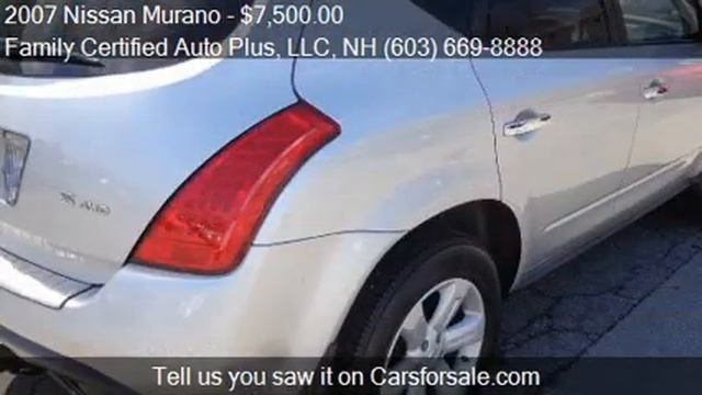 2007 Nissan Murano for sale in Manchester, NH 03103 at the F смотреть онлайн