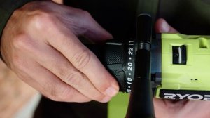 RYOBI 18V ONE+ HP Brushless Premium Hammer Drill (RPD18X) in action