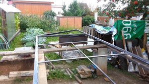 Изготовление рамы для откатных ворот.