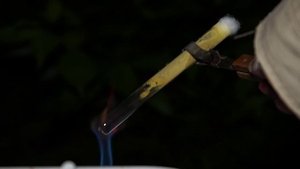 Пирофорное железо! Самовозгорание металла!