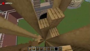Построил Биг бен в Minecraft