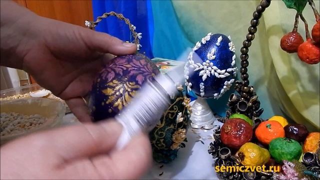 ?? Декор яиц на Пасху морскими ракушками своими руками. DIY