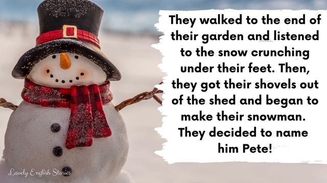 INTERMEDIATE ENGLISH STORY ❄️Snow Memories ⛄ B1 - B2 | Level 4 - 5 | BRITISH ENGLISH WITH SUBTITLES