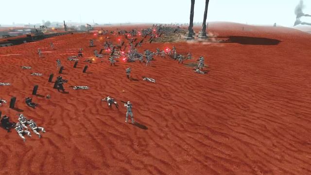 1,000 Stormtrooper Death Charge in TRENCH WARFARE! - Men of War: Star Wars Mod смотреть онлайн