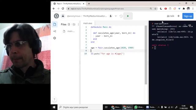 Programming Elixir in the browser using repl.it