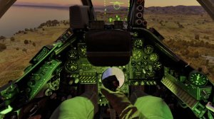 Вылет на штурмовике Harrier GR.3 в VR шлеме в War Thunder.