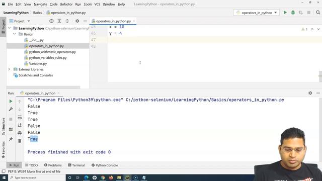 Python for Testers #4 - Operators in Python
