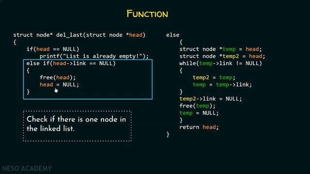 Single Linked List (Deleting the Last Node) смотреть онлайн