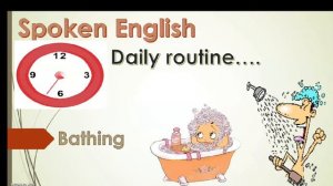 Daily Routine Vocabulary English Homework and worksheet | Spoken English daily routines for kids