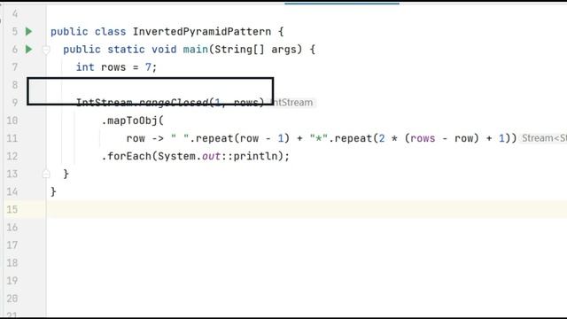 Java Inverted Pyramid Patterns with Stream API & Lambda Expression смотреть онлайн