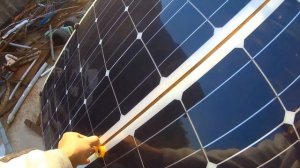 Гибкие солнечные панели через год / Flexible solar panels after the one year of using