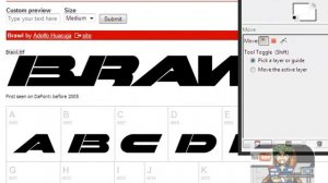 Gimp: Make a Brawl Text & Emboss/Glow Effect