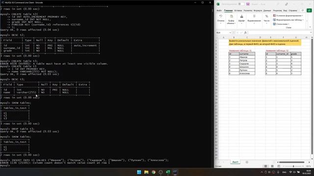База данных SQL, решение задачи 2021-12-19 смотреть онлайн