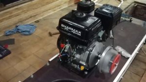 Мотобуксировщик SHARMAX. Работа ДВС с изменением креплением к раме.