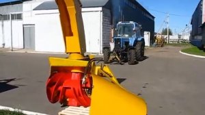 Снегоуборщик ДЭМ 124 - реальное время смены рабочих органов
