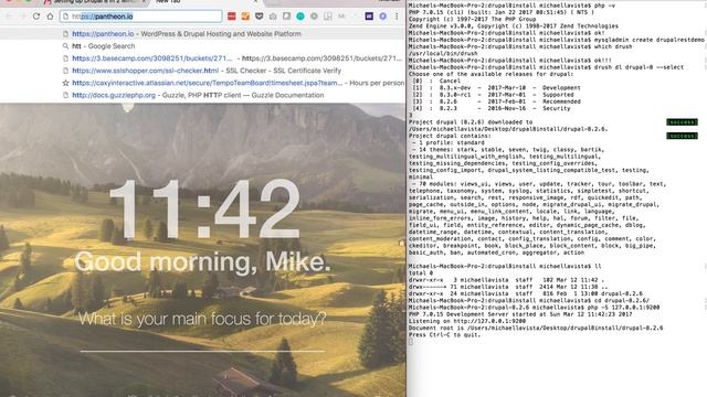 Install Drupal 8 from Drush command line смотреть онлайн