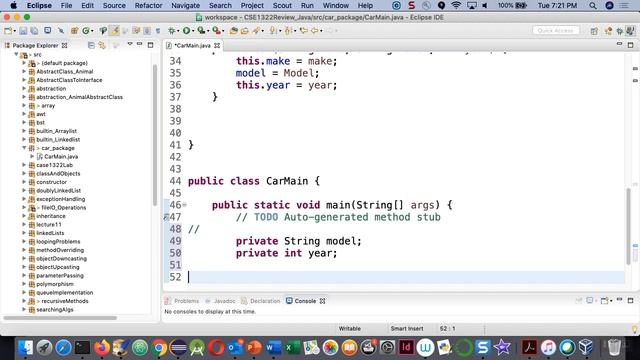 L05CSE1322Sp20 Review of OOP Class, Object, Constructor, Setter and Getter Methods смотреть онлайн