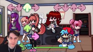 FNF МОНИКА И ДРУЗЬЯ ! ДОКИ ДОКИ - СУПЕР МОД ! - Friday Night Funkin' VS Monika + Doki Doki Takeover