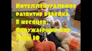 Интеллектуальное развитие ребенка 8 месяцев. Окружающий мир. Урок 10
